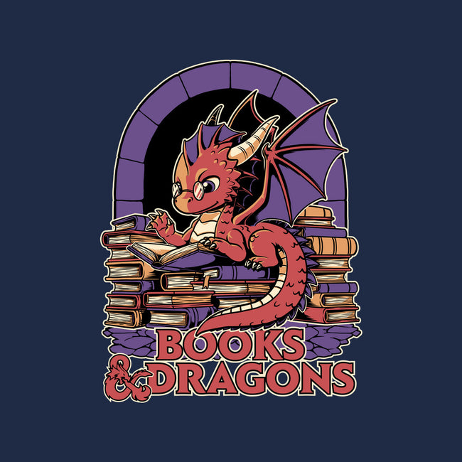 Books And Dragons-Mens-Heavyweight-Tee-Studio Mootant