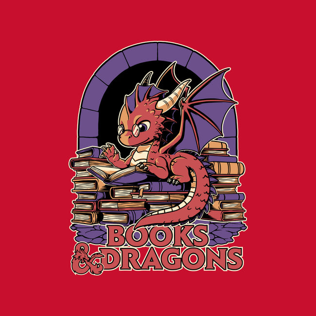 Books And Dragons-Youth-Pullover-Sweatshirt-Studio Mootant