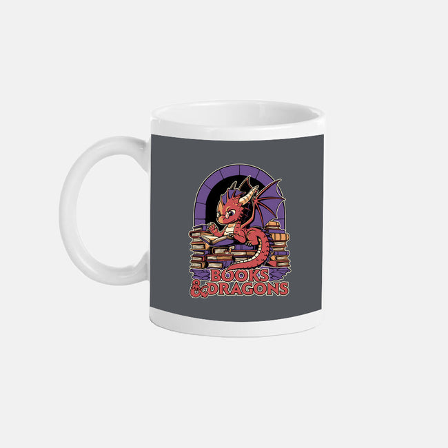 Books And Dragons-None-Mug-Drinkware-Studio Mootant