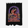 Books And Dragons-None-Polyester-Shower Curtain-Studio Mootant