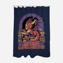 Books And Dragons-None-Polyester-Shower Curtain-Studio Mootant