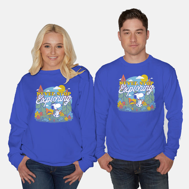 Beagle Wilderness Exploration-Unisex-Crew Neck-Sweatshirt-Studio Mootant