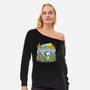 Beagle Wilderness Exploration-Womens-Off Shoulder-Sweatshirt-Studio Mootant