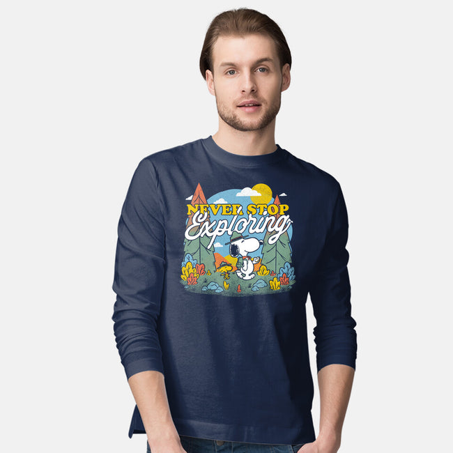 Beagle Wilderness Exploration-Mens-Long Sleeved-Tee-Studio Mootant