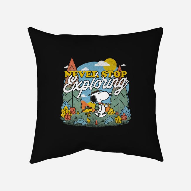 Beagle Wilderness Exploration-None-Removable Cover w Insert-Throw Pillow-Studio Mootant