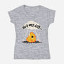 Not My Day Sad Chick-Womens-V-Neck-Tee-NemiMakeit