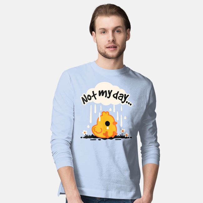 Not My Day Sad Chick-Mens-Long Sleeved-Tee-NemiMakeit