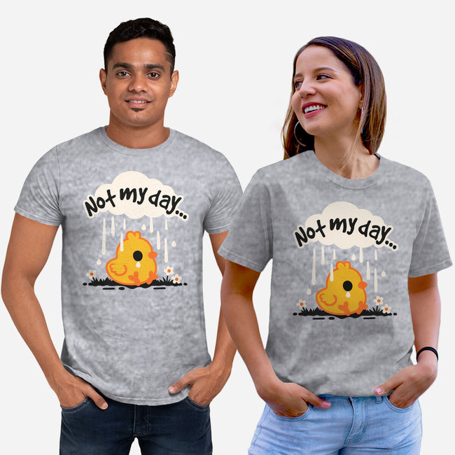 Not My Day Sad Chick-Unisex-Basic-Tee-NemiMakeit