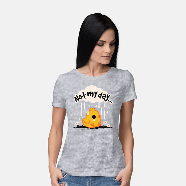 Not My Day Sad Chick-Womens-Basic-Tee-NemiMakeit