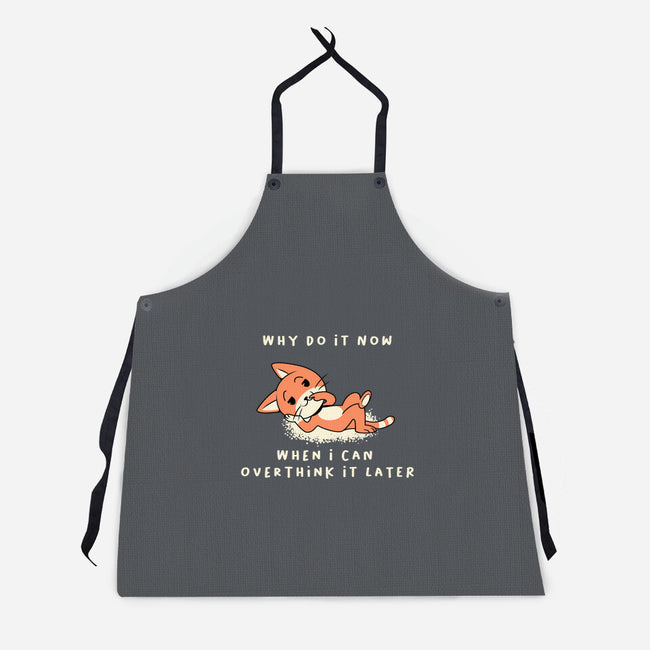 Why Do It Now-Unisex-Kitchen-Apron-FunkVampire