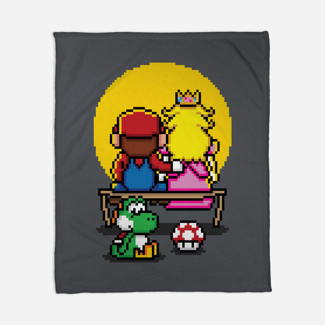 Pixel Love-None-Fleece-Blanket-jrberger