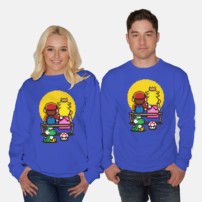 Pixel Love-Unisex-Crew Neck-Sweatshirt-jrberger