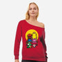 Pixel Love-Womens-Off Shoulder-Sweatshirt-jrberger