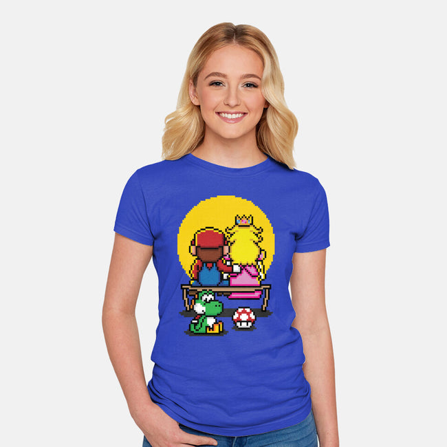 Pixel Love-Womens-Fitted-Tee-jrberger