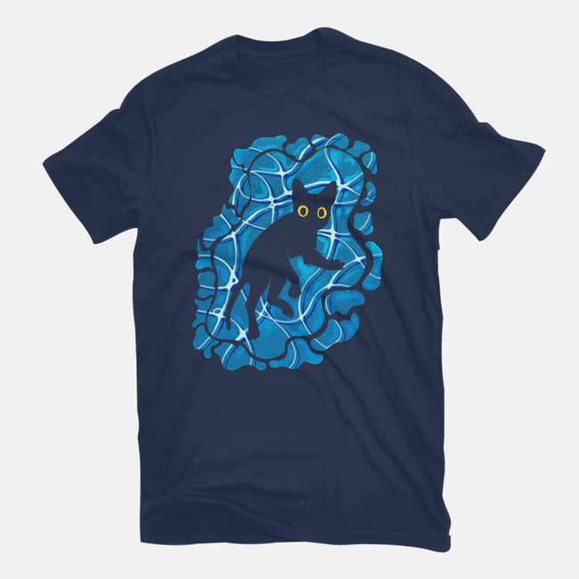 Cat Underwater-Youth-Basic-Tee-nickzzarto