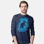 Cat Underwater-Mens-Long Sleeved-Tee-nickzzarto