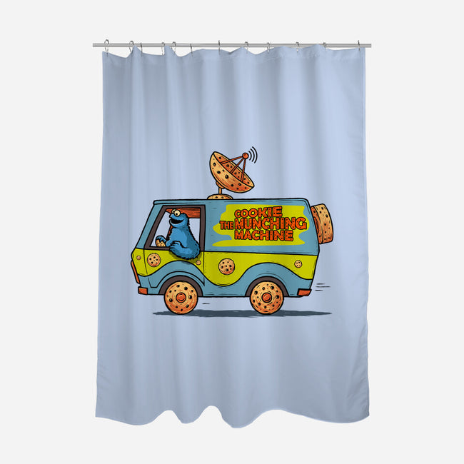 Cookie Munching Machine-None-Polyester-Shower Curtain-erion_designs