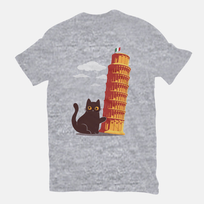 Purrfectly Tilted-Mens-Basic-Tee-erion_designs