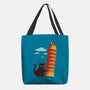 Purrfectly Tilted-None-Basic Tote-Bag-erion_designs