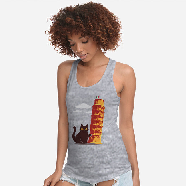 Purrfectly Tilted-Womens-Racerback-Tank-erion_designs