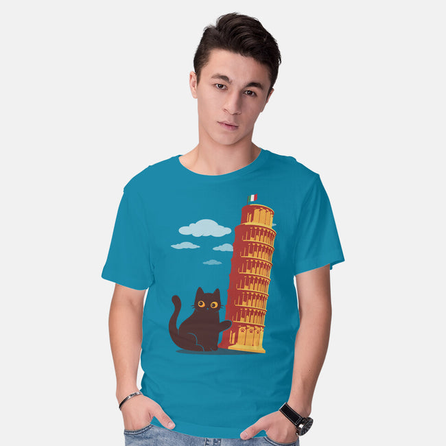 Purrfectly Tilted-Mens-Basic-Tee-erion_designs