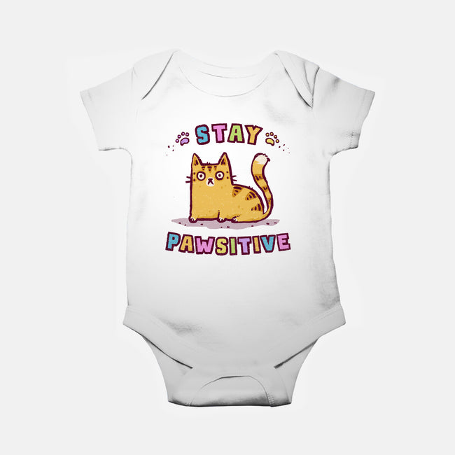 Stay Pawsitive-Baby-Basic-Onesie-kg07