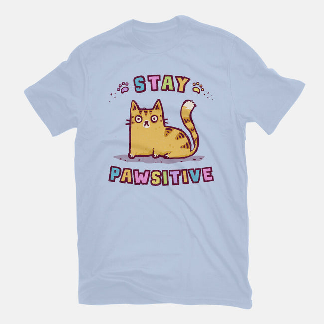 Stay Pawsitive-Womens-Basic-Tee-kg07