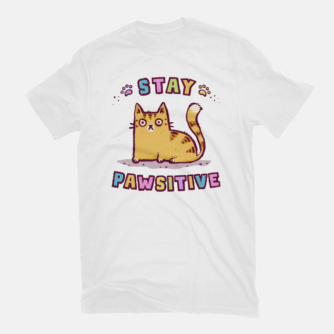 Stay Pawsitive-Womens-Basic-Tee-kg07