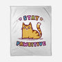 Stay Pawsitive-None-Fleece-Blanket-kg07