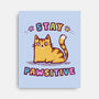 Stay Pawsitive-None-Stretched-Canvas-kg07