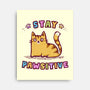 Stay Pawsitive-None-Stretched-Canvas-kg07