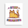 Stay Pawsitive-None-Stretched-Canvas-kg07