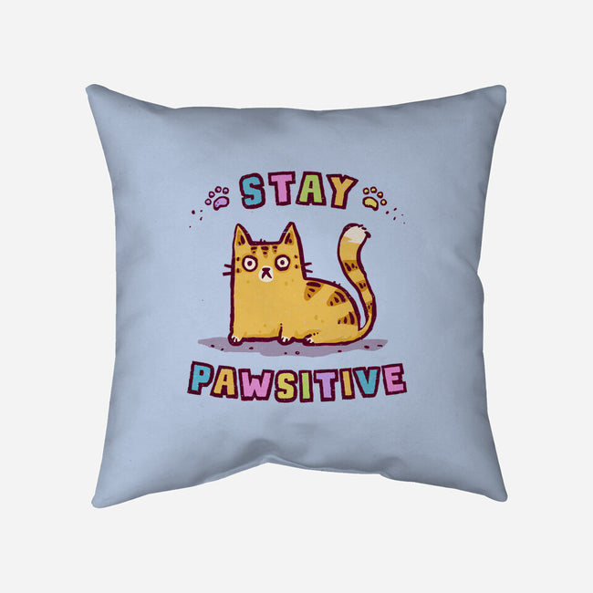 Stay Pawsitive-None-Removable Cover w Insert-Throw Pillow-kg07