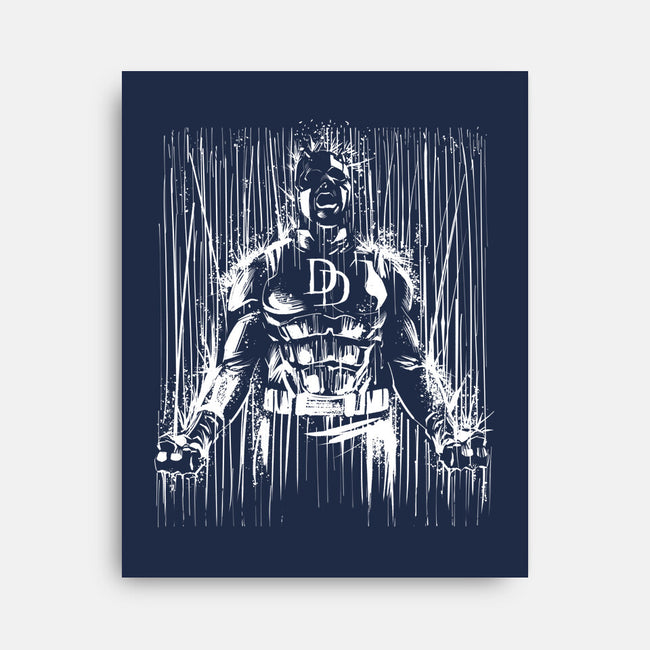 The Devil In The Rain-None-Stretched-Canvas-zascanauta