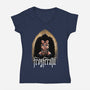 Frogferatu-Womens-V-Neck-Tee-zascanauta