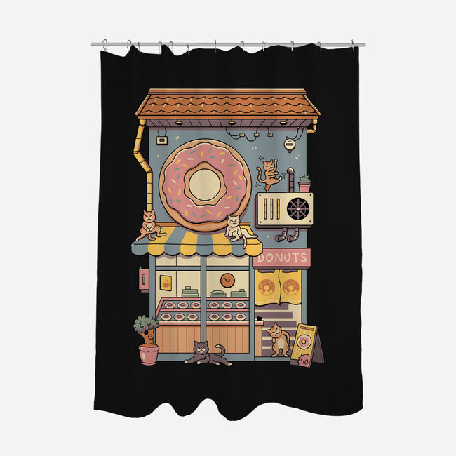 Donut House-None-Polyester-Shower Curtain-vp021