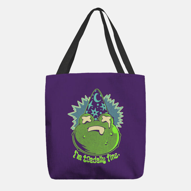 I'm Toadally Fine-None-Basic Tote-Bag-ilustrata