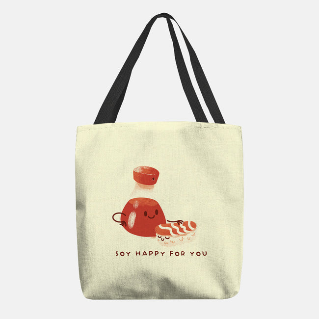 Soy Happy For You-None-Basic Tote-Bag-FunkVampire