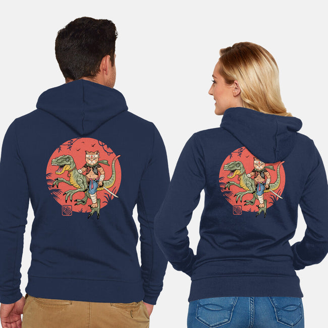 Raptor Catana Meowster-Unisex-Zip-Up-Sweatshirt-vp021