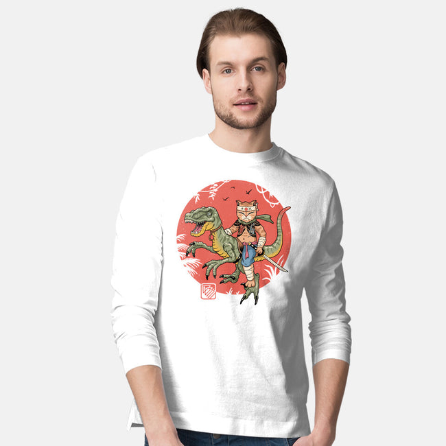 Raptor Catana Meowster-Mens-Long Sleeved-Tee-vp021