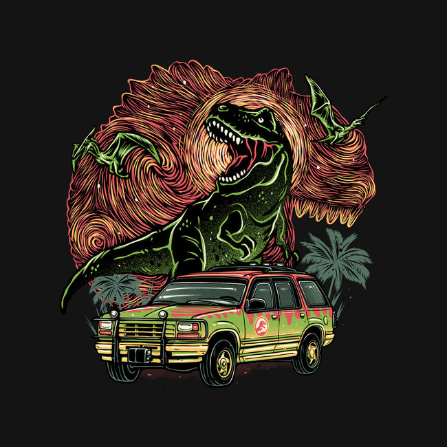 Dino Expedition-Womens-Fitted-Tee-glitchygorilla