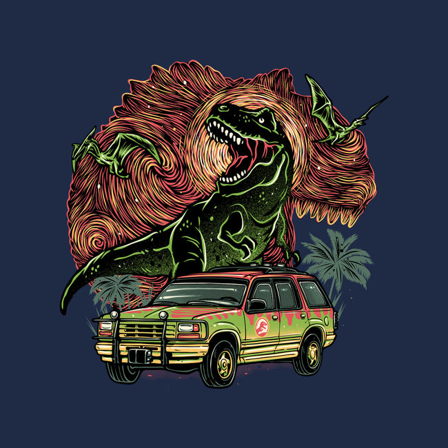 Dino Expedition-Womens-Fitted-Tee-glitchygorilla