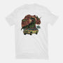 Dino Expedition-Womens-Fitted-Tee-glitchygorilla