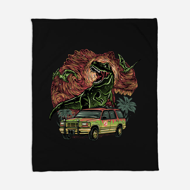 Dino Expedition-None-Fleece-Blanket-glitchygorilla