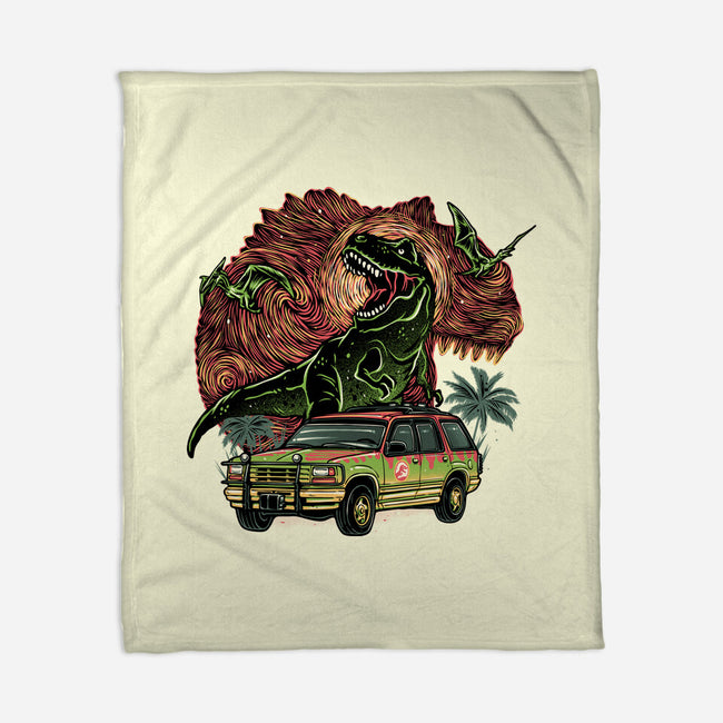 Dino Expedition-None-Fleece-Blanket-glitchygorilla