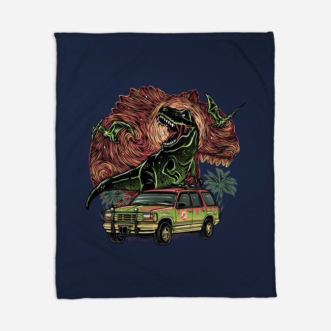 Dino Expedition-None-Fleece-Blanket-glitchygorilla