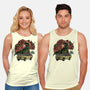 Dino Expedition-Unisex-Basic-Tank-glitchygorilla