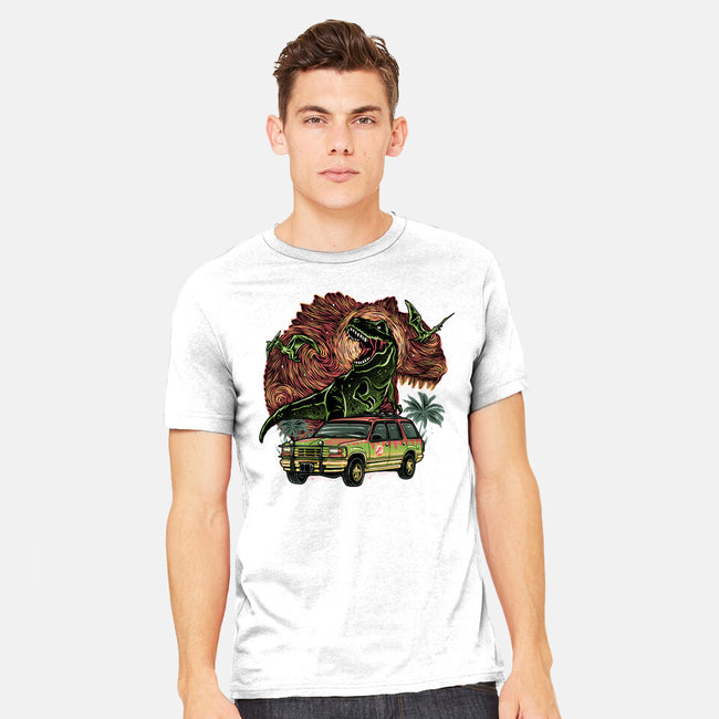 Dino Expedition-Mens-Heavyweight-Tee-glitchygorilla