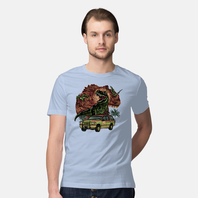 Dino Expedition-Mens-Premium-Tee-glitchygorilla