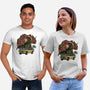 Dino Expedition-Unisex-Basic-Tee-glitchygorilla